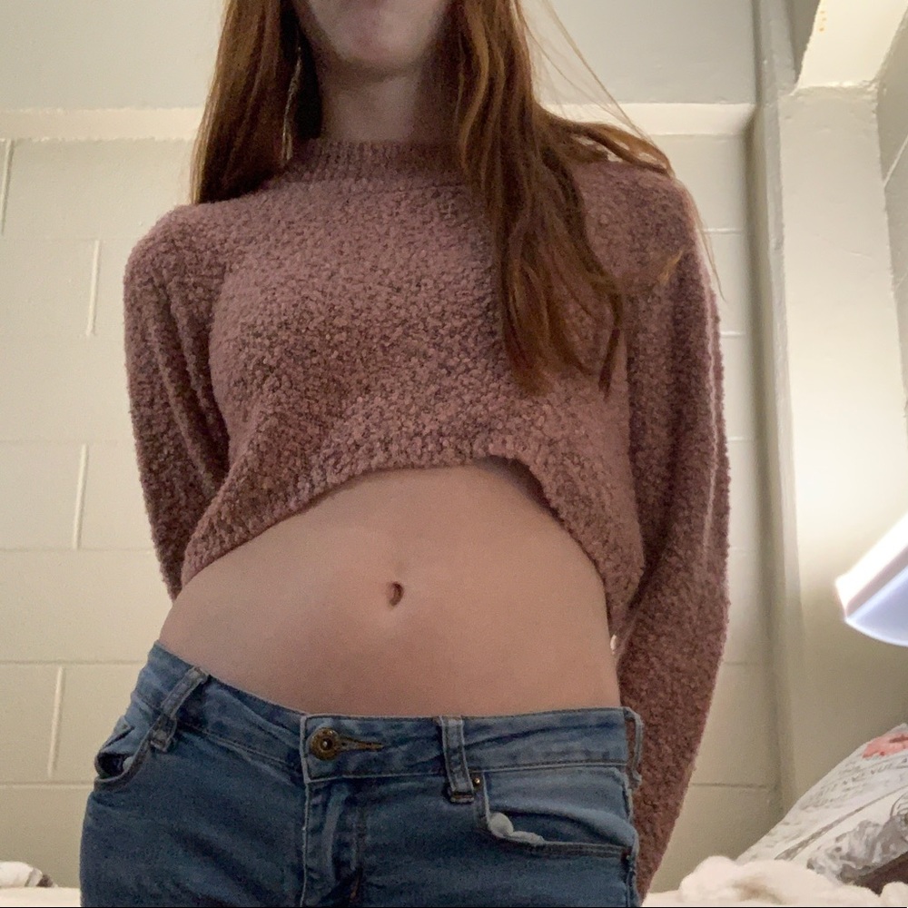 Pink crop top